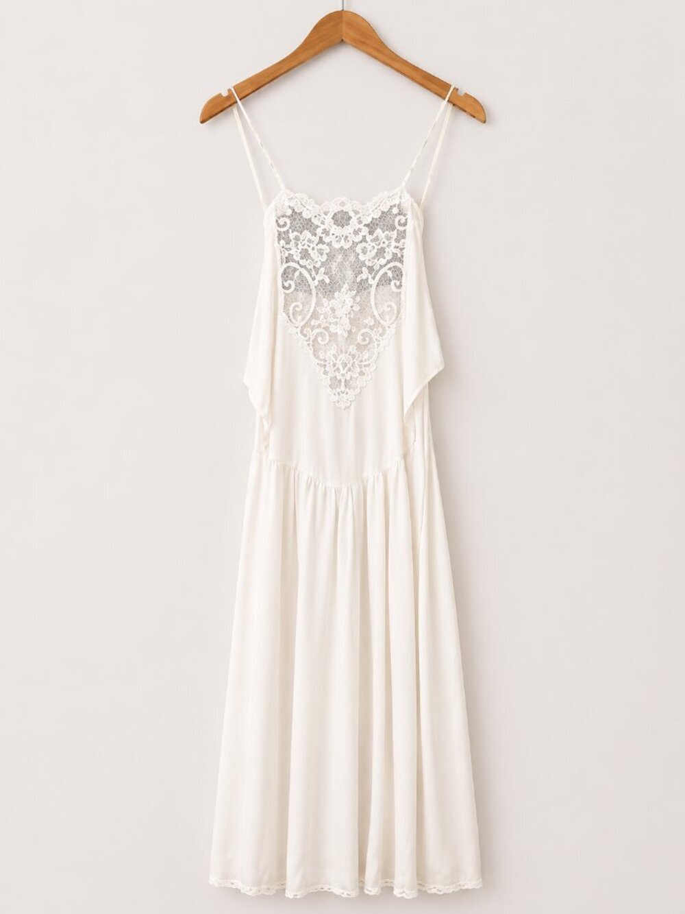 Victoria’s Secret Vintage Gold Label Bridal Lace Maxi Slip Dress  9230-V Sz  L